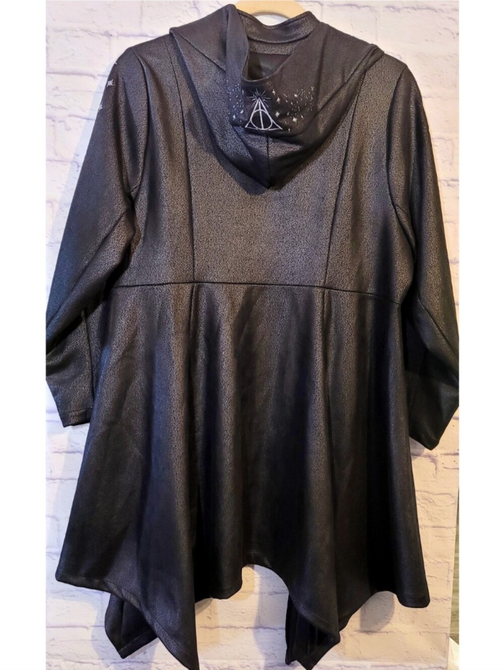 Harry Potter Deathly Hallows Coat Black Size 3 Cloak Cosplay Rare Limited Gothic - Picture 9 of 16